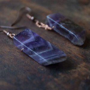 Tiffany Chevron Amethyst Earrings