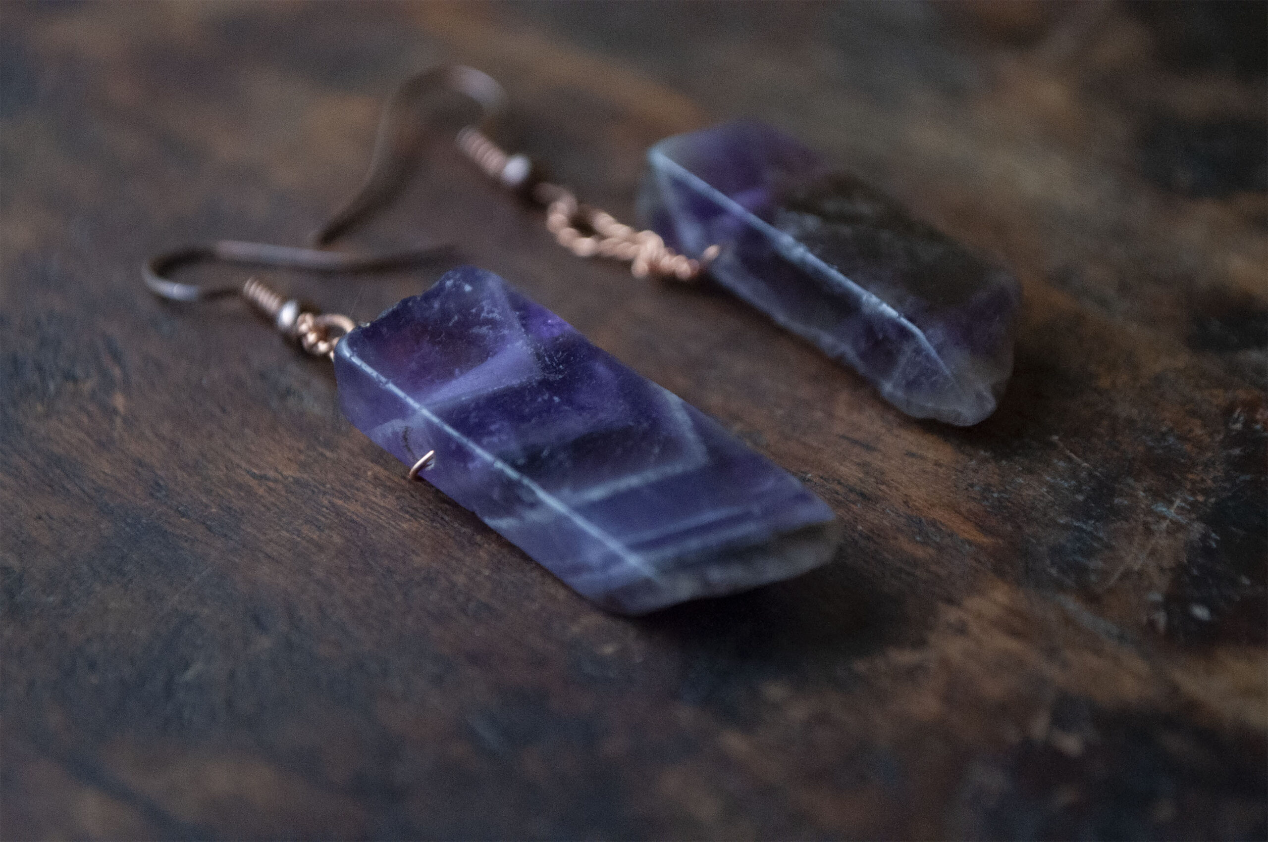 Tiffany Chevron Amethyst Earrings