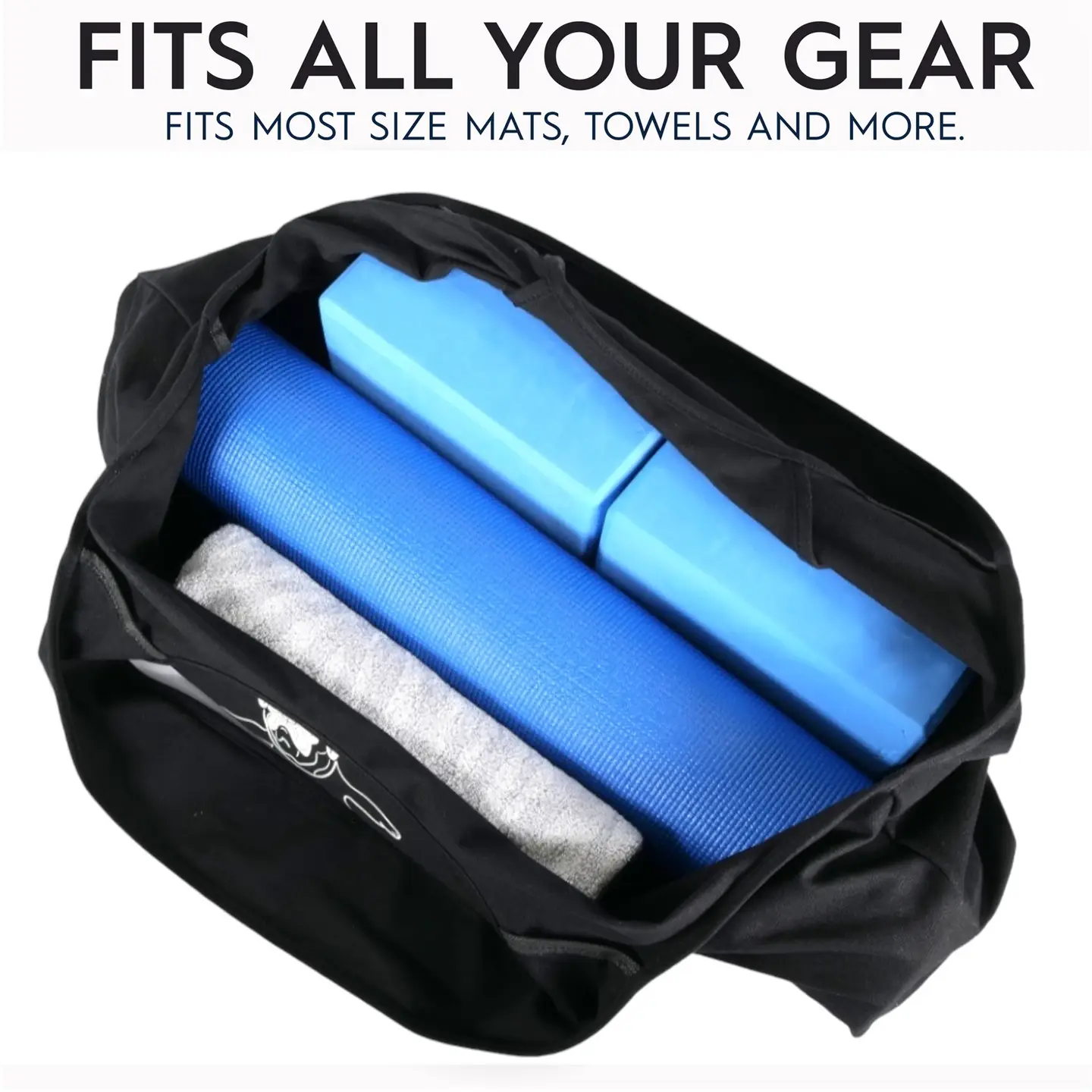 Heavily Meditated Cotton Yoga Mat Bag