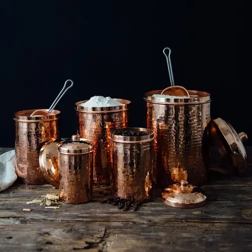 Copper Kitchen Canister Set