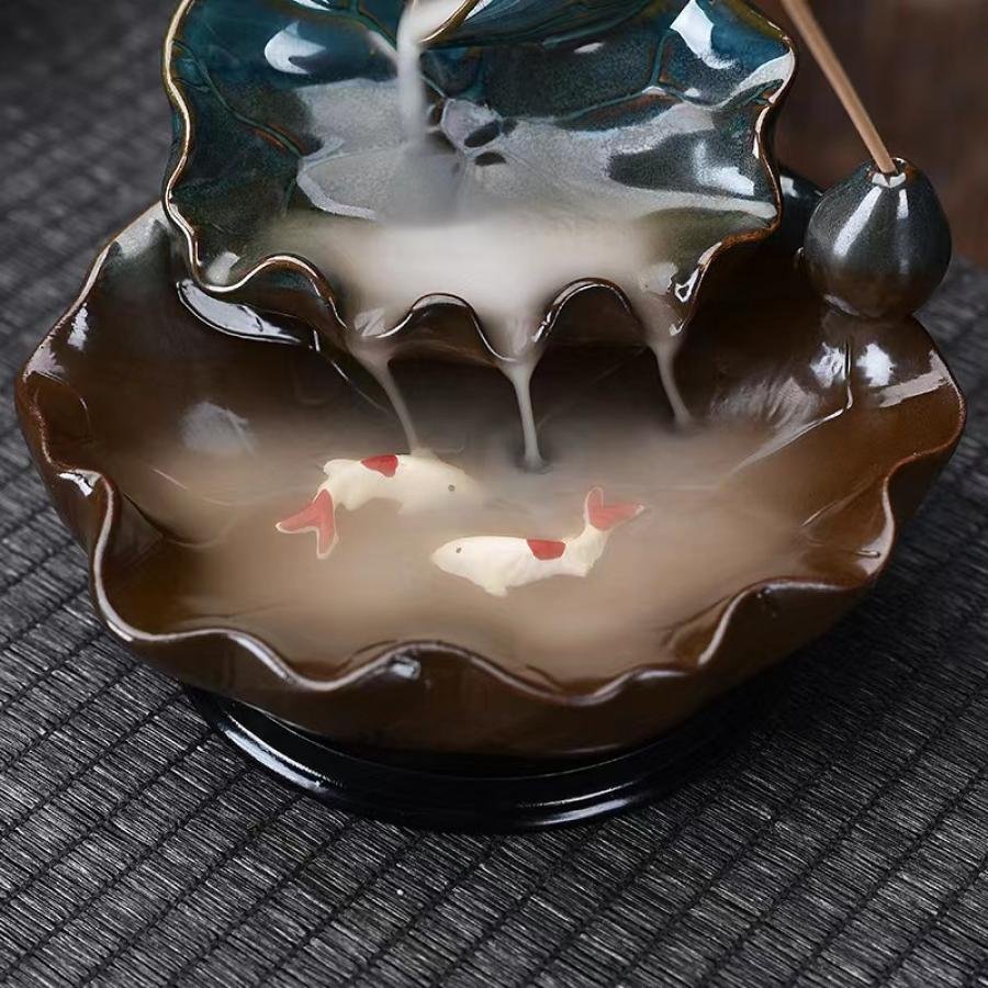 Koi Pond Backflow Incense Burner