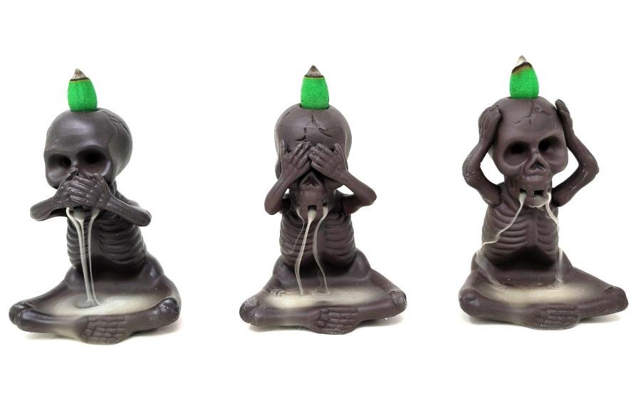 NO Evil Backflow Incense Burner