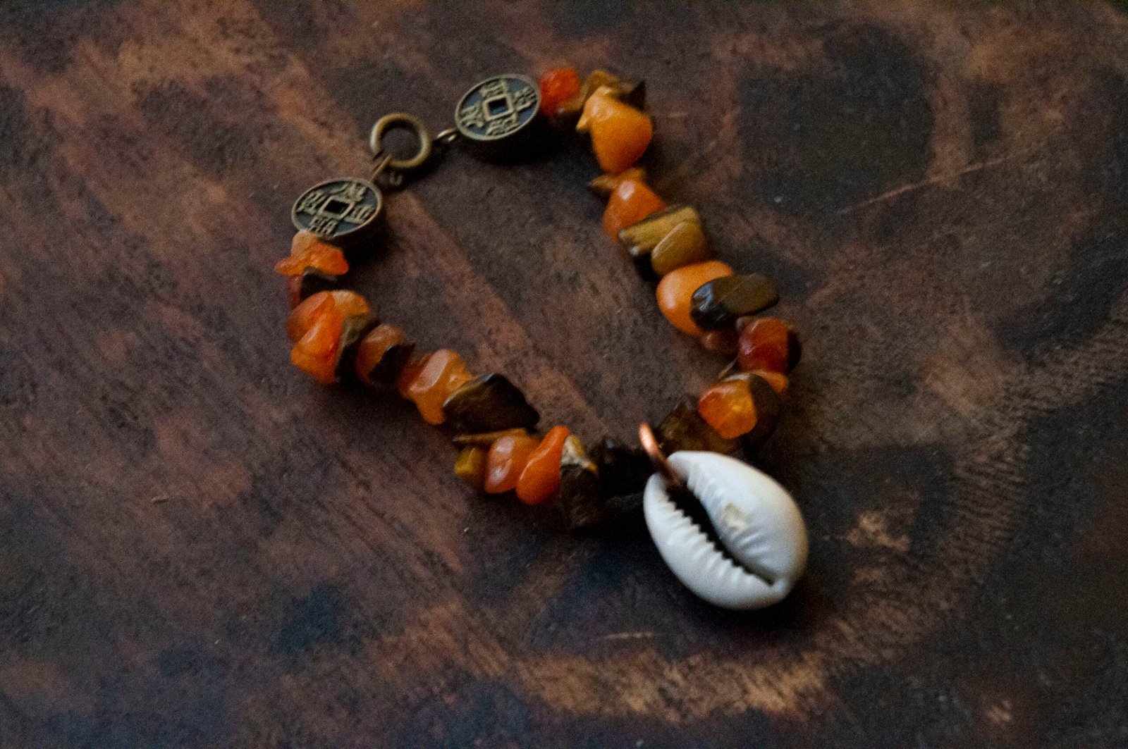 Red Clay Gemstone Bracelet