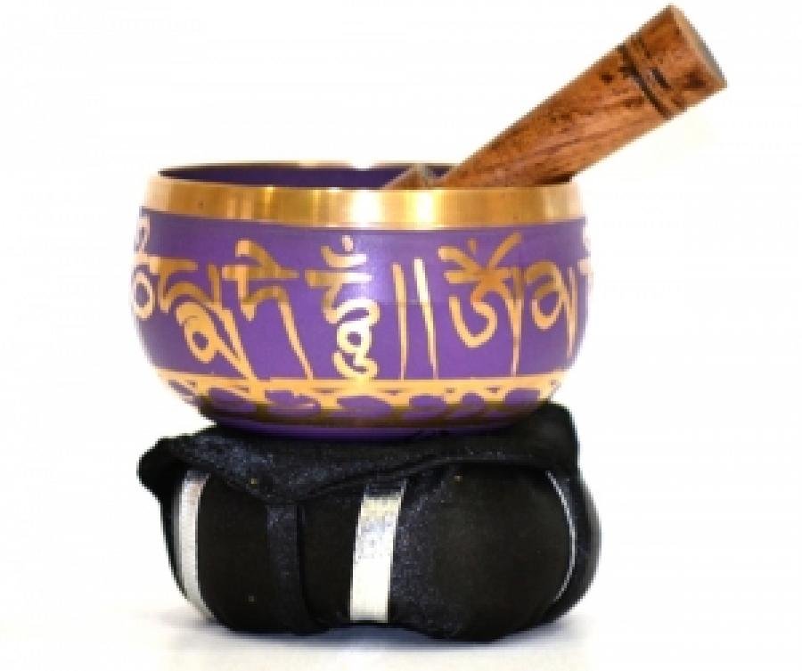 Violet Tibetan Singing Bowl 3"