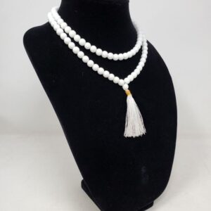 White Agate Gemstone Necklace