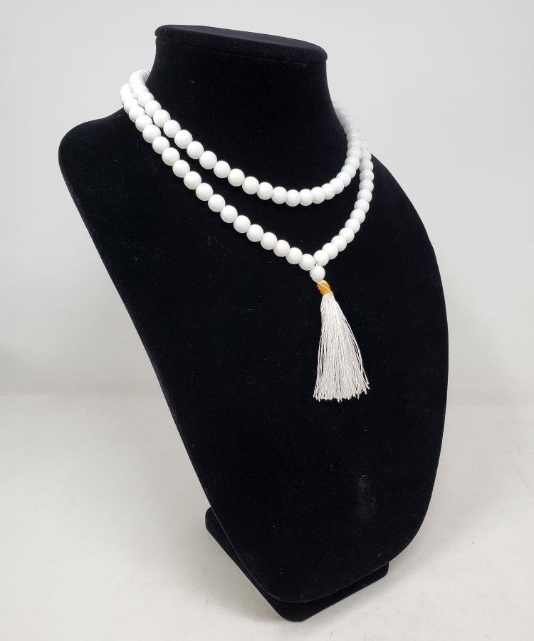 White Agate Gemstone Necklace