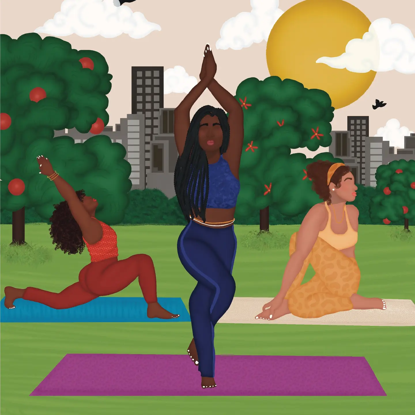 Yoga in the Park Puzzle Gift Set