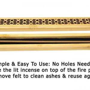 Stargate Jewelers™ Medium Golden Wood Incense Burner