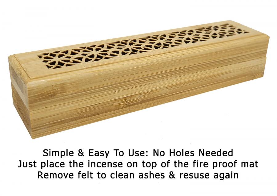 Stargate Jewelers™ Small Golden Wood Incense Burner