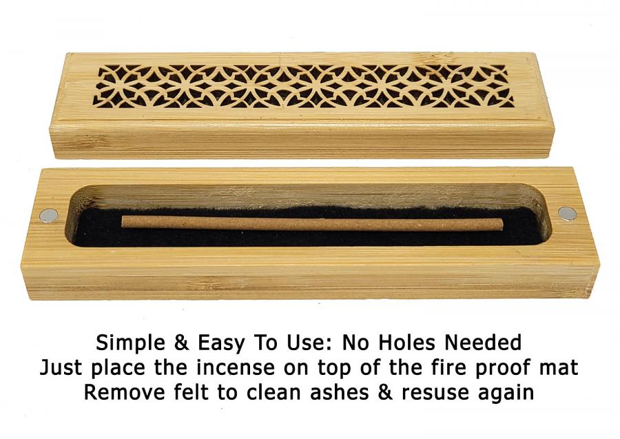 Stargate Jewelers™ Small Golden Wood Incense Burner