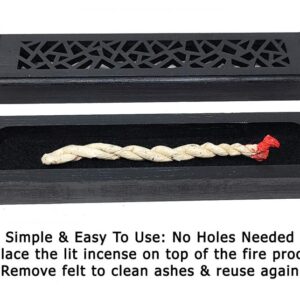 Stargate Jewelers™ Small Black Wood Incense Burner