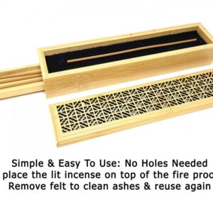 Stargate Jewelers™ Large Golden Wood Incense Burner