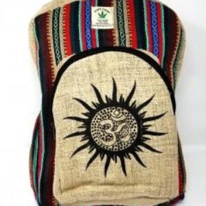 Rah's Sun OM Hemp Backpack