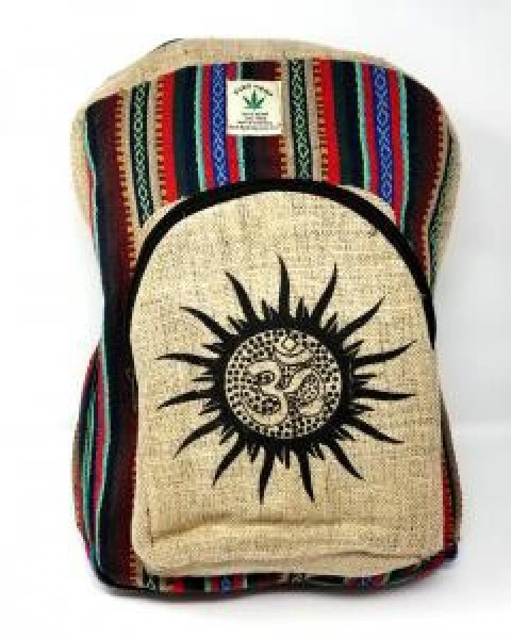 Rah's Sun OM Hemp Backpack